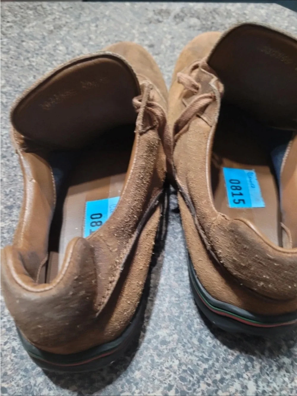 Gucci Brown Suede Slip-On Loafers with Green and Red Heel Stripe